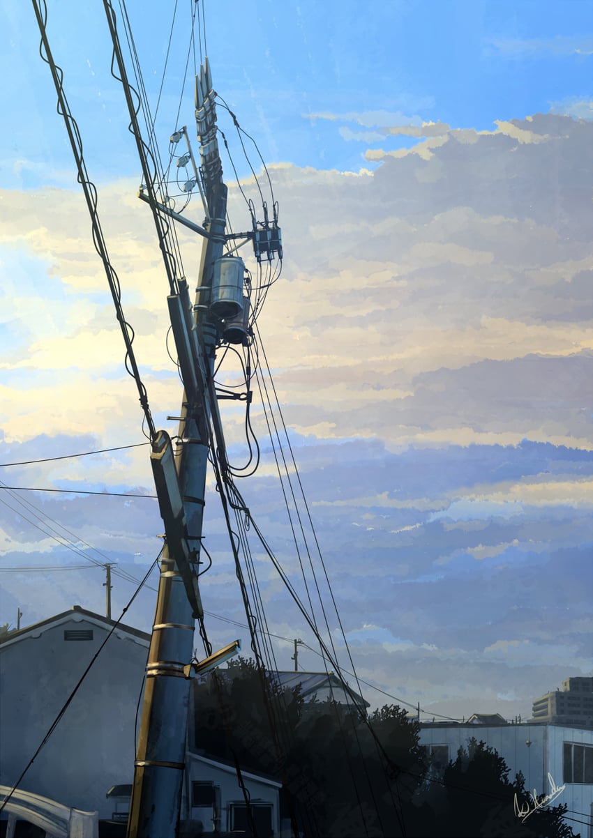 原创 蓝天 建筑物 云 多云天空 白天