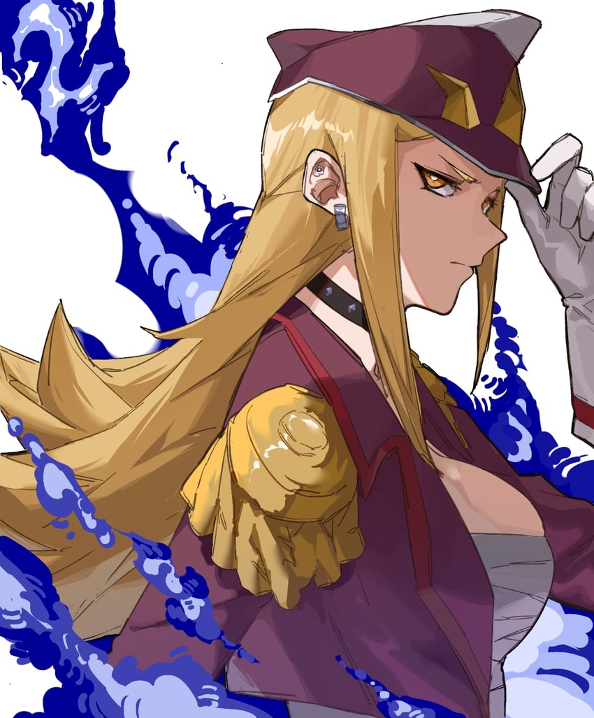 魔都精兵的奴隶、神运转未来 1名女孩 抗魔特务连队制服 绷带 金发 乳房