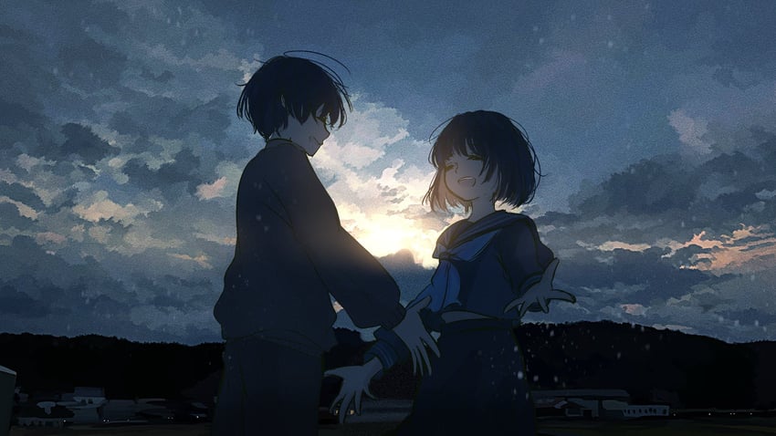 原创 1名男孩 1名女孩 :D 黑发 黑裤子