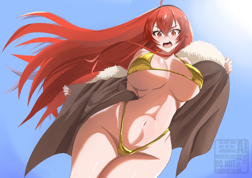 无职转生、艾莉丝·格雷拉特 1名女孩 呆毛 异形乳量 (大) 替换服装 比基尼