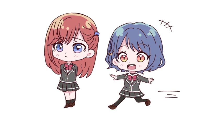 Love Live!、Love Live! 莲之空女学院学园偶像部、Love Live! 莲之空女学院学园偶像俱乐部 繁花庭院派对 +++ 2名女孩 撇嘴 :D 黑色夹克
