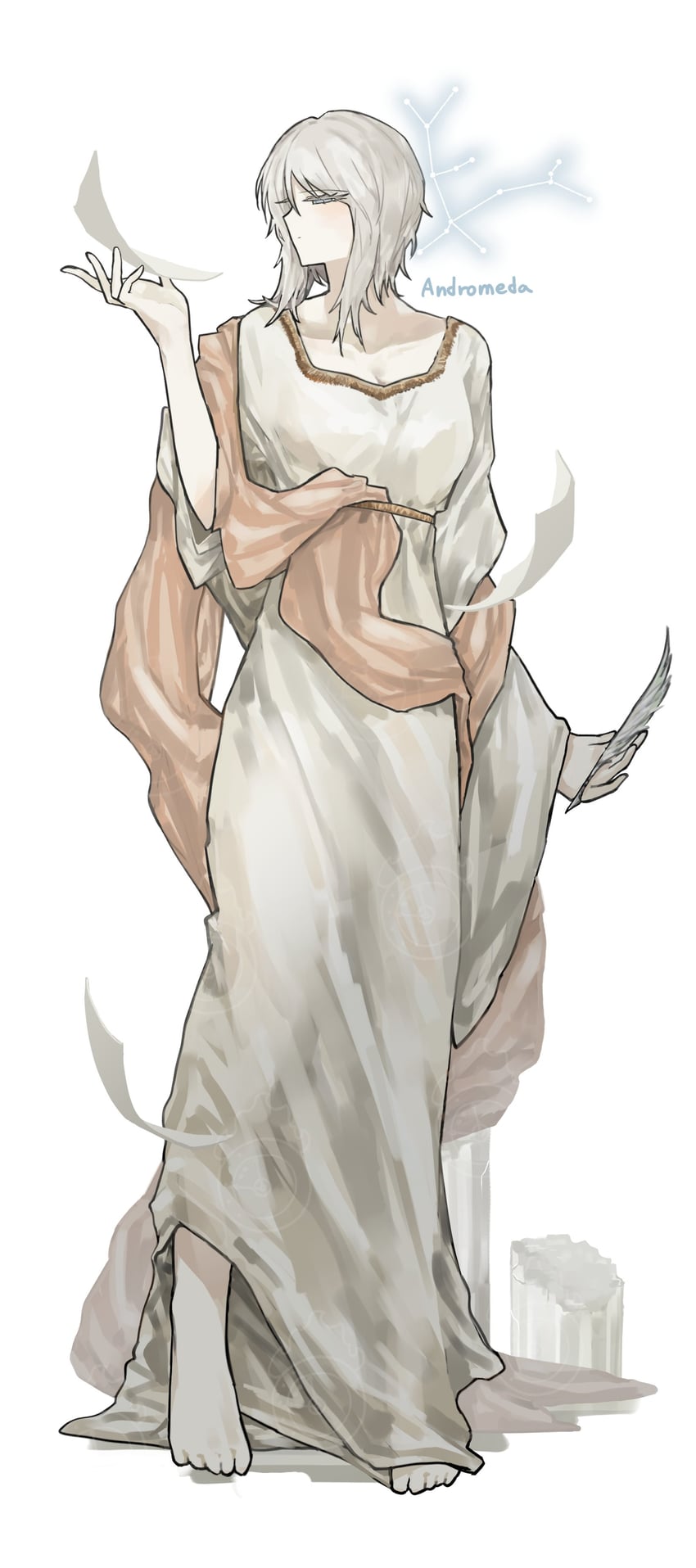 边狱公司、Project Moon、但丁 (边狱公司) 古希腊服饰 仙女座 赤脚 蓝眼 希顿衫