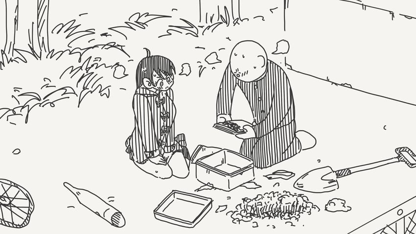 原创 1名男孩 1名女孩 惊讶 呆毛 诱导转向
