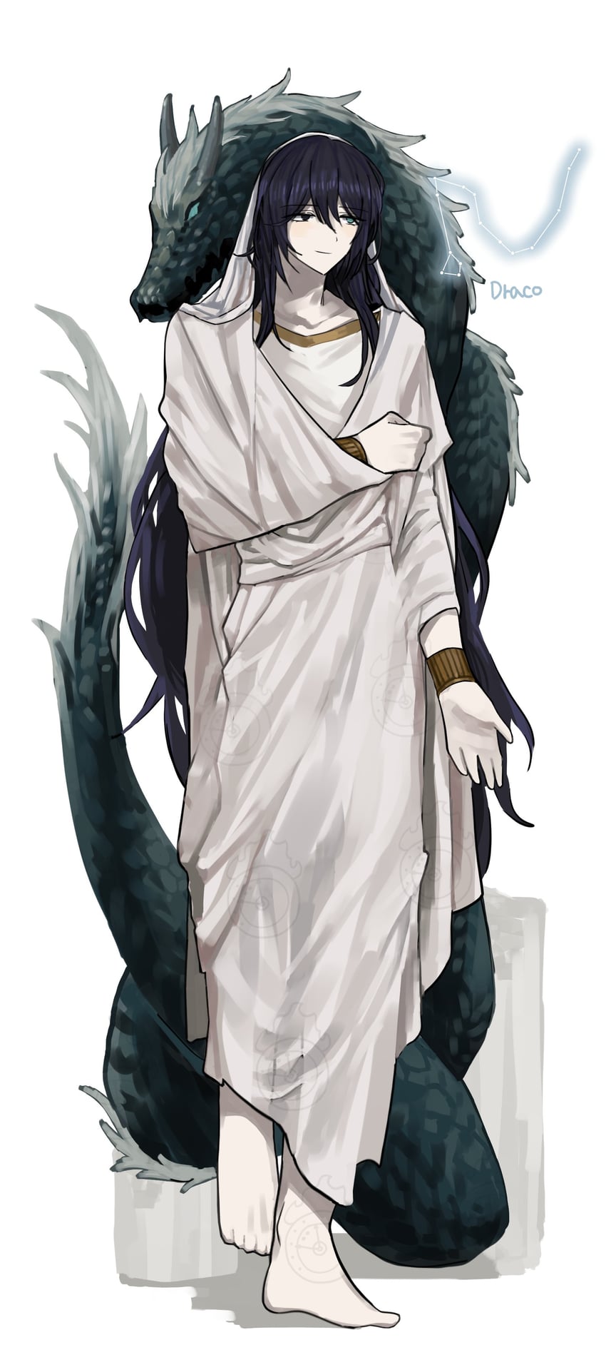 边狱公司、Project Moon、鸿璐 (Project Moon) 1名男孩 古希腊服饰 赤脚 黑瞳 黑发