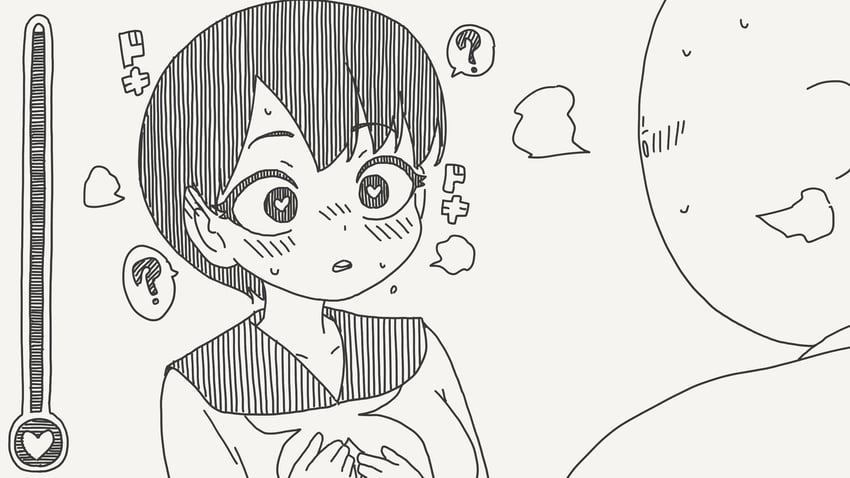 原创 1名男孩 1名女孩 惊讶 问号 好感度计