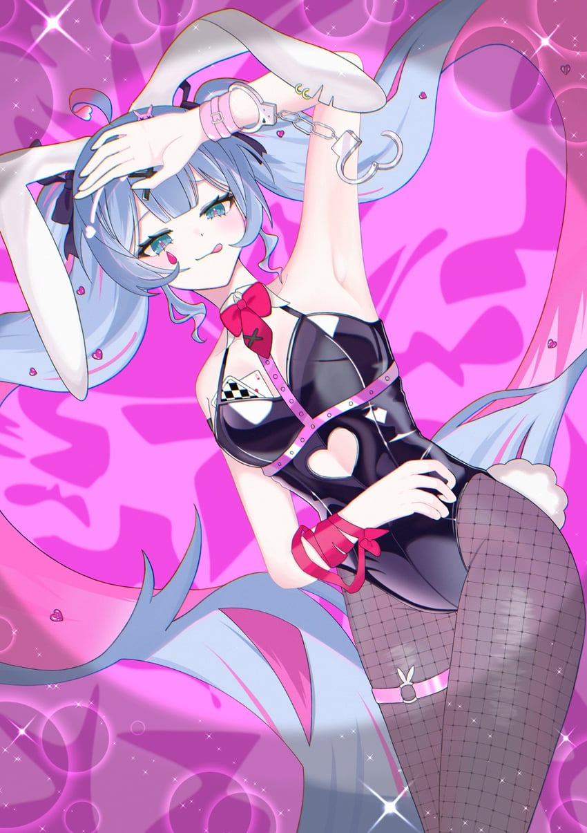 兔穴(Vocaloid)、VOCALOID、初音未来 1名女孩 :q 扑克牌A 红桃A 兽耳