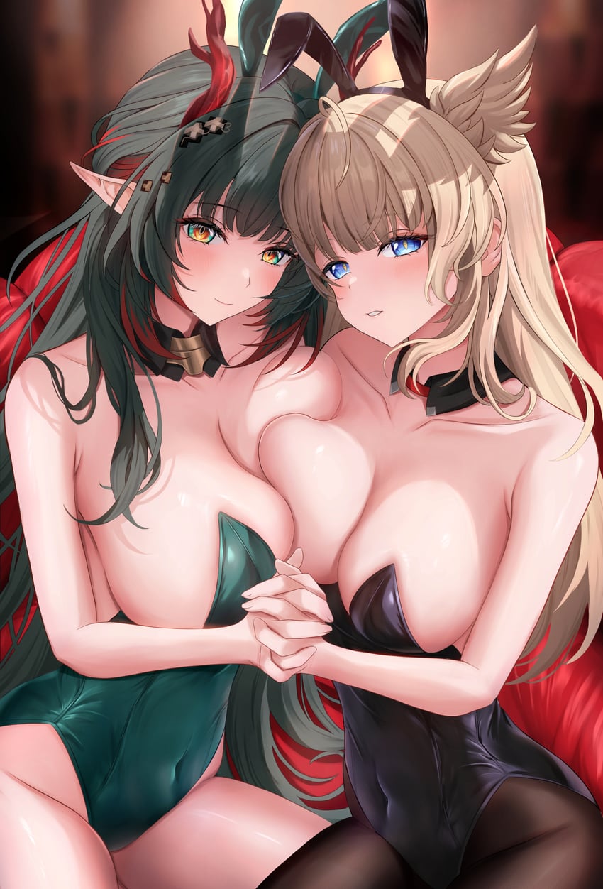 明日方舟、明日方舟：终末地、佩莉卡 (明日方舟：终末地) 2名女孩 替换服装 兽耳发箍 兽耳 非对称对接