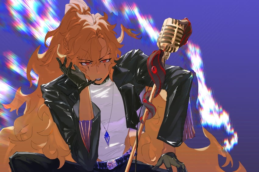 Fate/Grand Order、Fate系列、盖提亚 (Fate) 1名男孩 腰带 黑色手套 金发 辫子