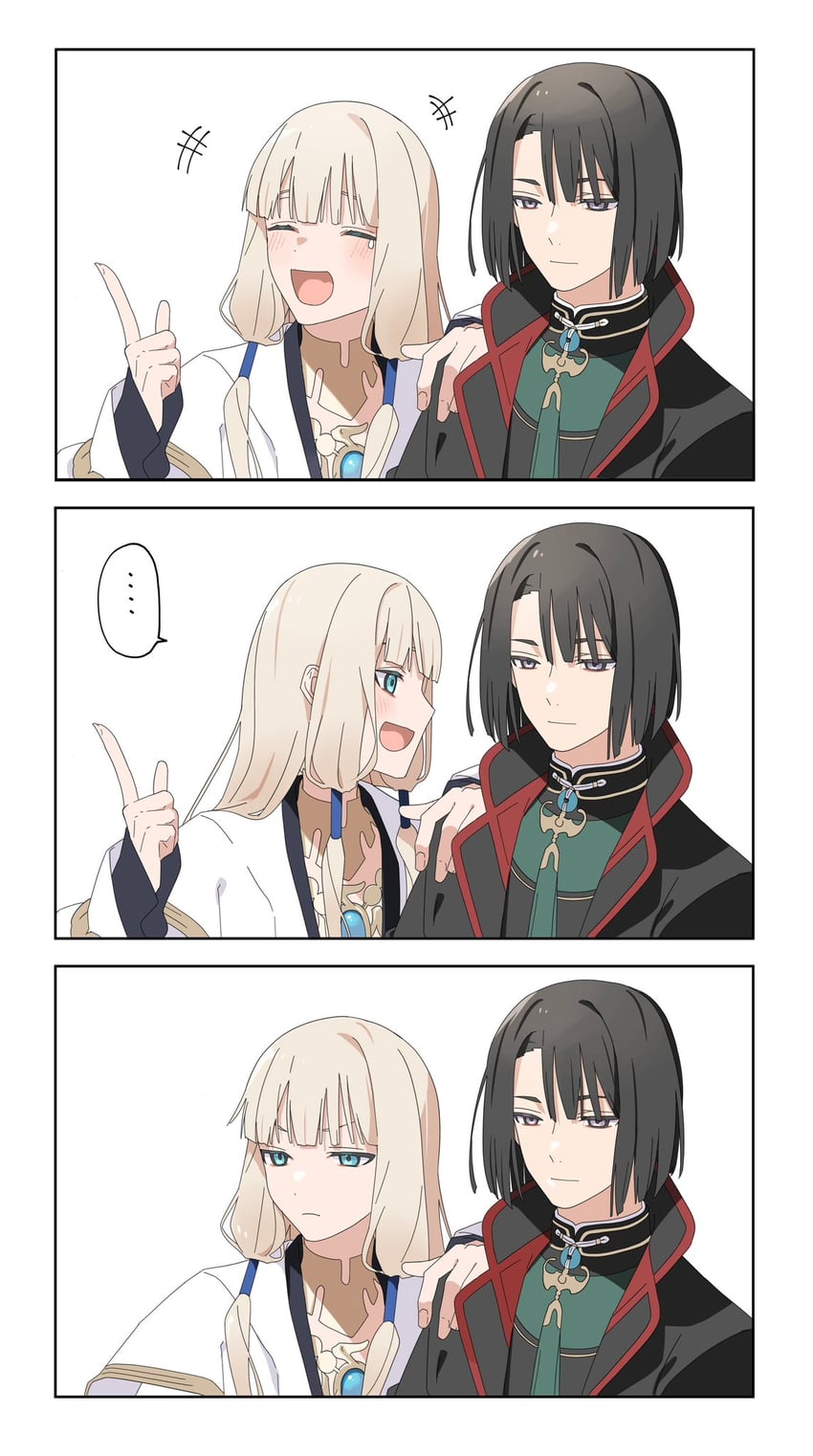 Fate/Grand Order、Fate系列、诺亚 (Fate) ... 2个男孩 三格漫画 黑发 金发