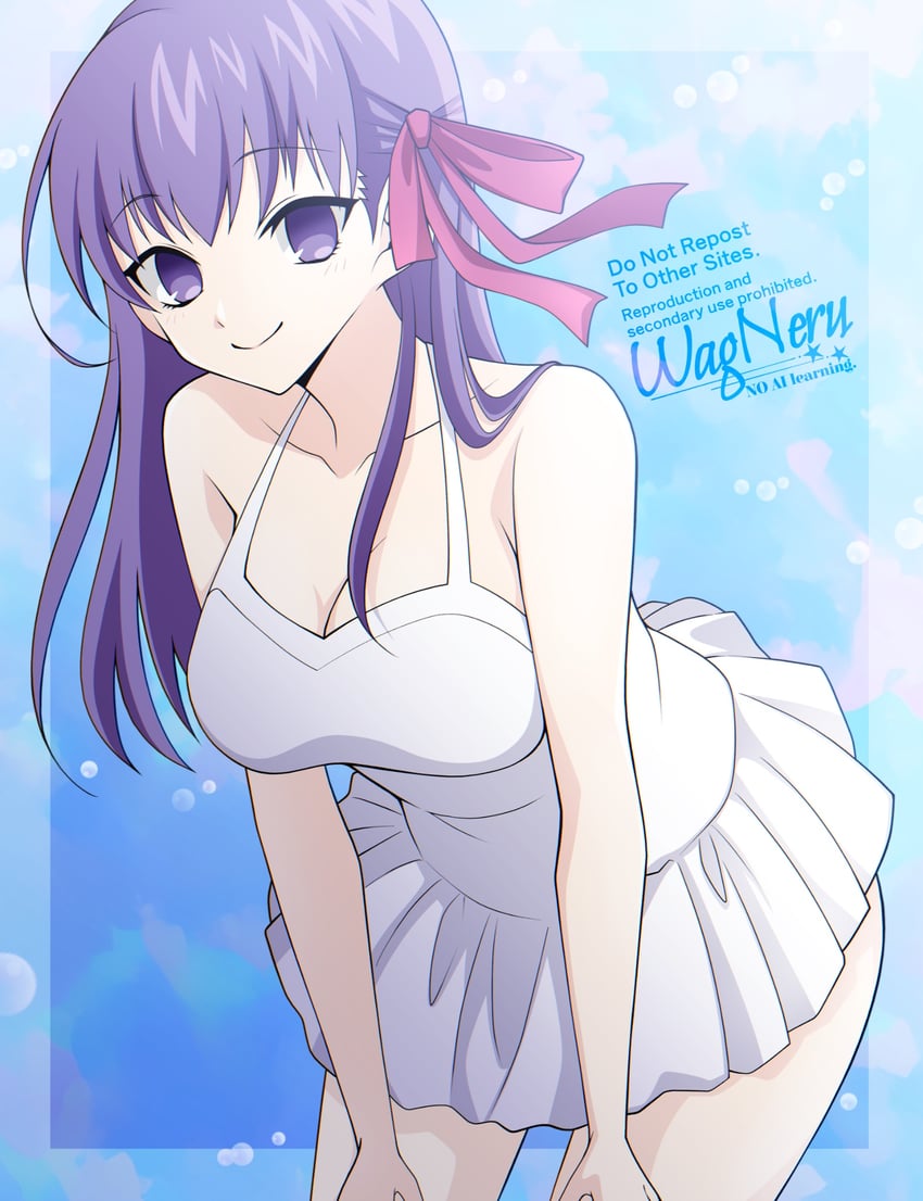 Fate/stay night、Fate系列、间桐樱 1名女孩 露肩 乳房 乳沟 锁骨