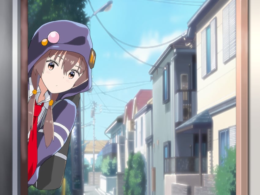 迷途猫 Overrun!、江里 (迷途猫 Overrun!) 1名女孩 赛璐珞上色 包 棕眼睛 棕发