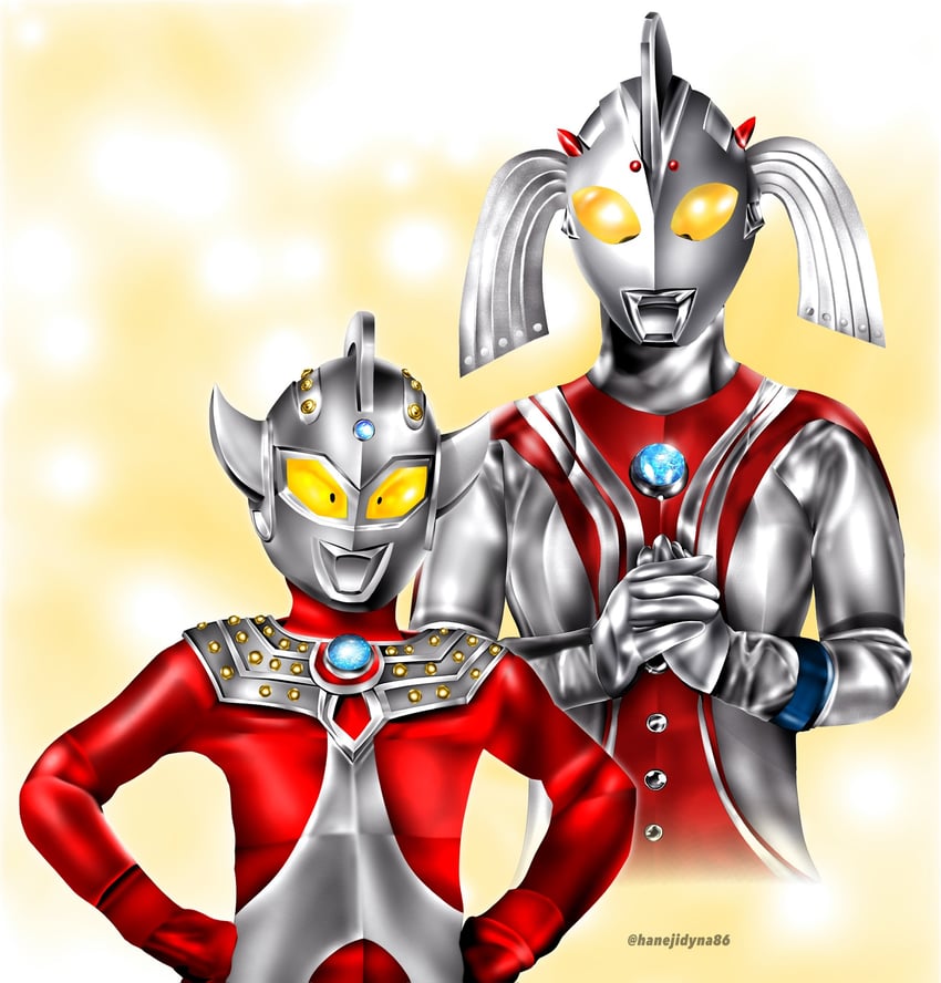 奥特曼系列、ultraman story、泰罗·奥特曼 (系列) 1名男孩 1名女孩 幼化 外星人 蓝色宝石