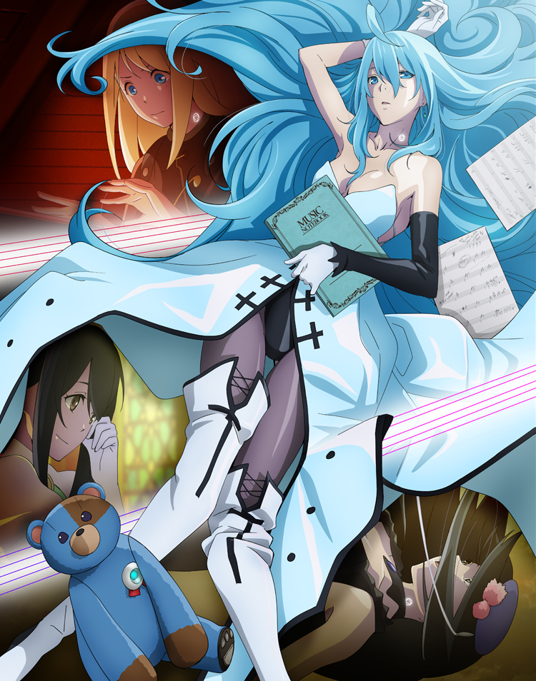 Vivy -Fluorite Eye's Song-、estella (vivy)、grace (vivy) 1个其他角色 4个女孩 呆毛 机器人 举手