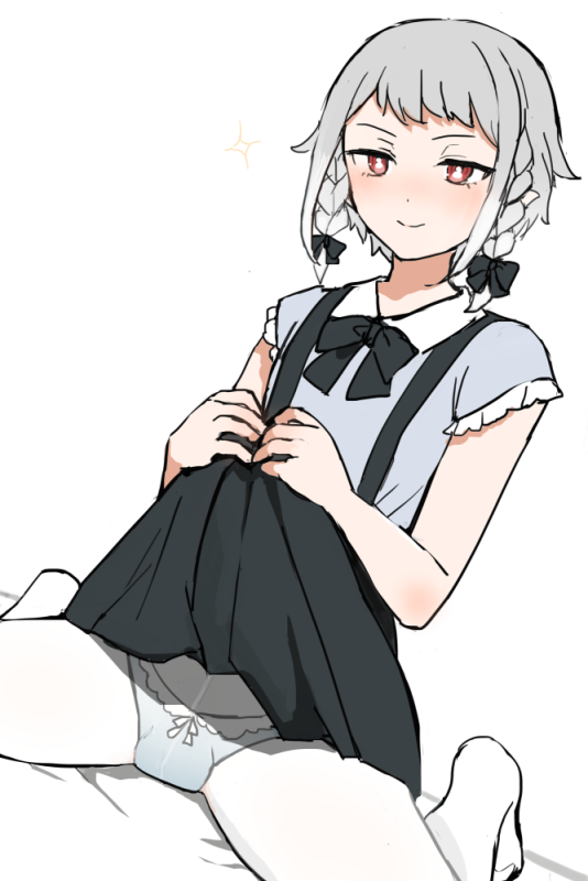 原创、精灵男孩 (sunaba) 1名男孩 床单 黑色蝴蝶结 黑色蝶形领结 黑色裙子