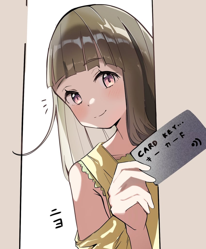 Love Live!、Love Live! 莲之空女学院学园偶像部、本居小铃 1名女孩 卡片 披散的头发 手持 持卡
