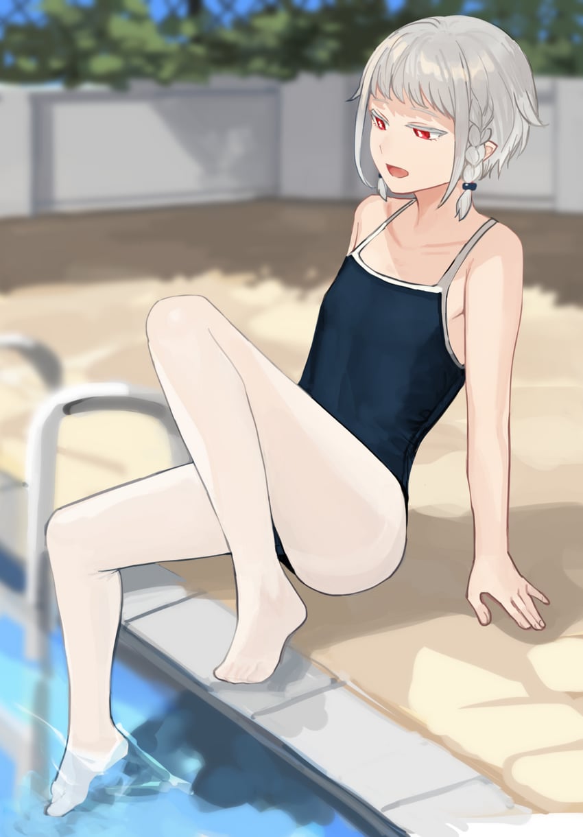 原创、精灵男孩 (sunaba) 1名男孩 :D 腋窝褶皱 露肩 赤脚