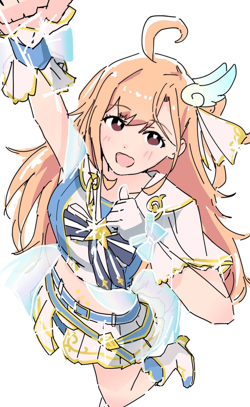 怎么样？Doing!、高潮Live! LoveLive! 蓝鸟、Love Live! 1名女孩 :D 举手 脸红 靴子