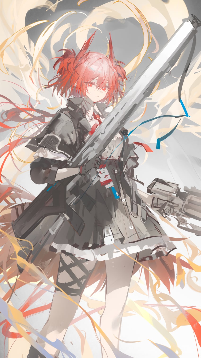 明日方舟、菲亚梅塔 (明日方舟) 1名女孩 兽耳 鸟耳 鸟娘 鸟尾