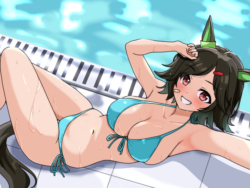 赛马娘、胜利奖券 (赛马娘) 1名女孩 兽耳 腋下 创可贴 脸颊上的创可贴
