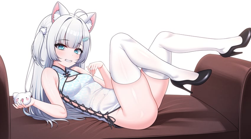 原创 1名女孩 呆毛 兽耳 腋窝褶皱 屁股