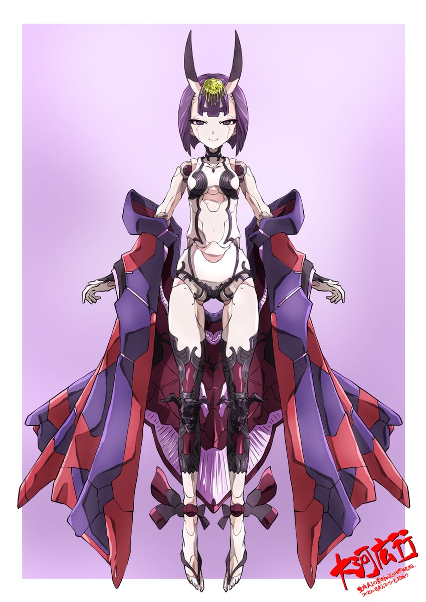 Fate/Grand Order、Fate系列、酒吞童子 (Fate) 1名女孩 机器人 乳房 全身 头饰