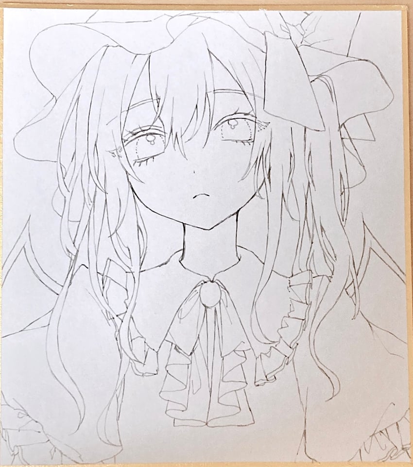 东方Project、芙兰朵露·斯卡蕾特 1名女孩 阿斯科特领巾 蝴蝶结 闭嘴 有领衬衫