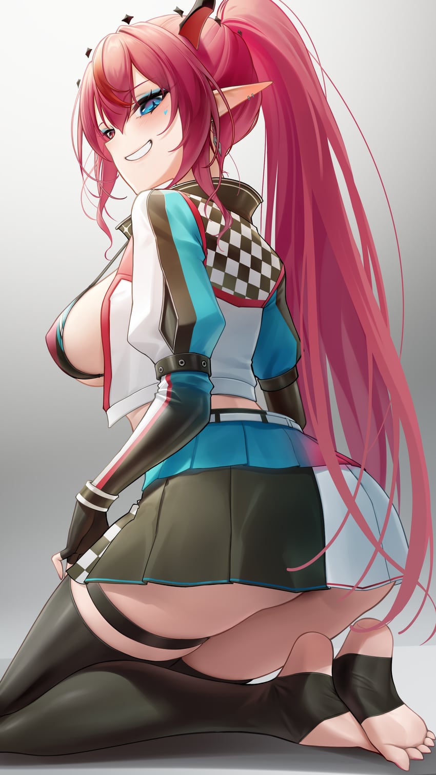 Hololive、Hololive英语、IRyS (Hololive) 1名女孩 :D 比基尼 只穿比基尼上衣 黑色比基尼