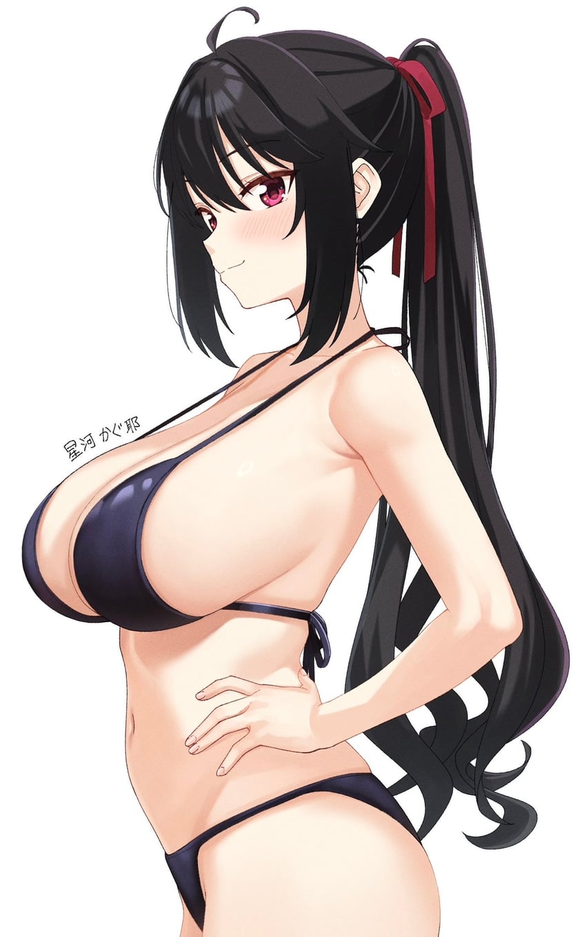 天使嚣嚣 RE-BOOT!、星河辉夜 1名女孩 猫脸笑 放射线条/杂草 呆毛 替换服装