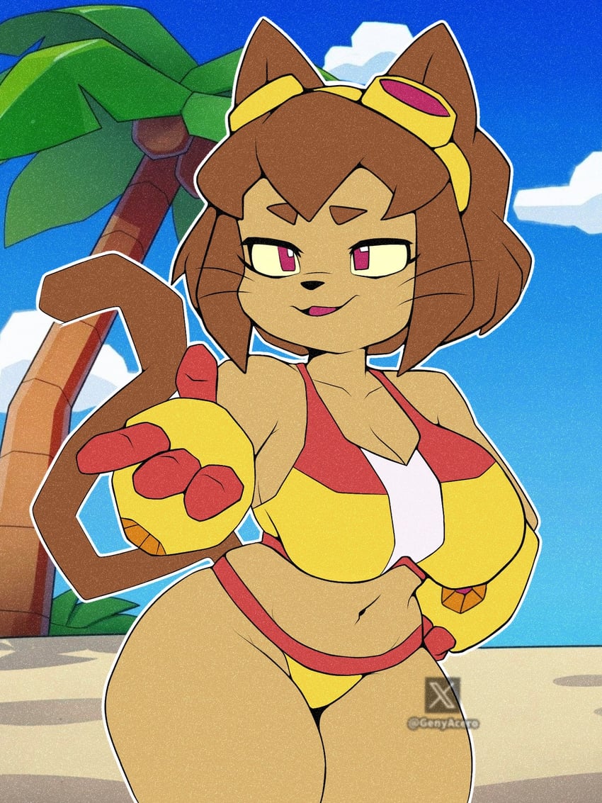 Gameoverse、Kit Bodega 1名女孩 猫脸笑 兽耳 动物鼻子 作者标志