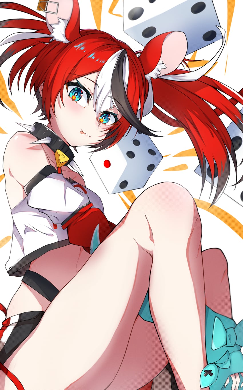 Hololive、Hololive英语、哈可斯·贝尔兹 1名女孩 :p 兽耳毛 兽耳 水色瞳