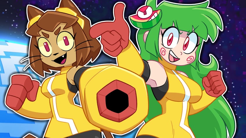 Gameoverse、原创、Kit Bodega 2名女孩 手臂炮 棕发 角色扮演 深色皮肤女性