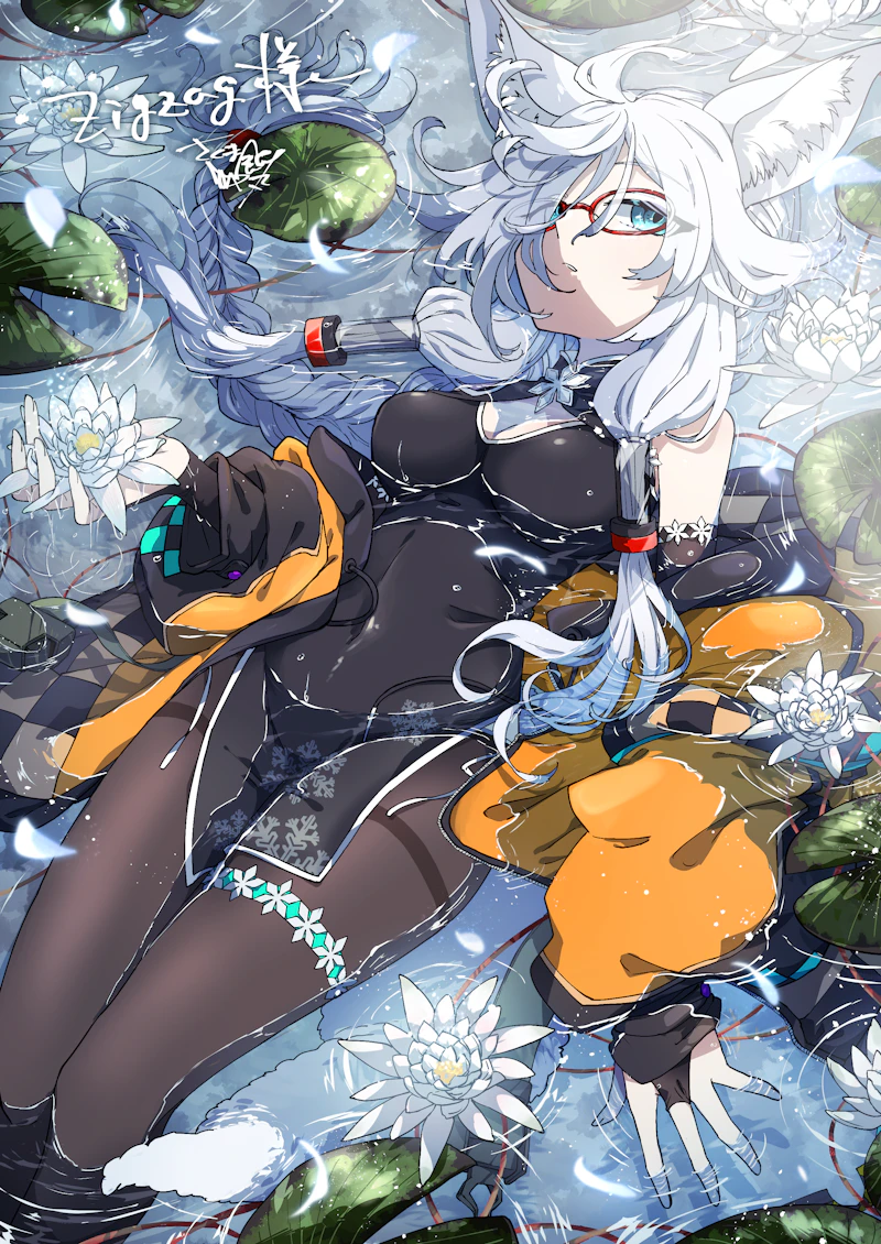 原创 1名女孩 漂浮 呆毛 兽耳毛 兽耳