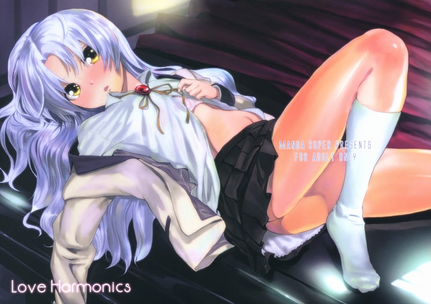Angel Beats!、C78、立华奏 1名女孩 屁股 黑色裙子 脸红 胸针