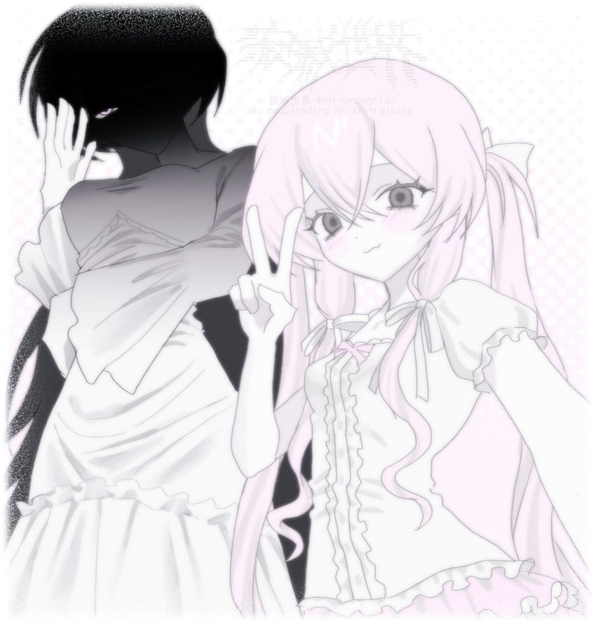 原创、A酱 (Meidodown)、S小姐 (Meidodown) 其他两人 黑发 脸红 蝴蝶结 乳房