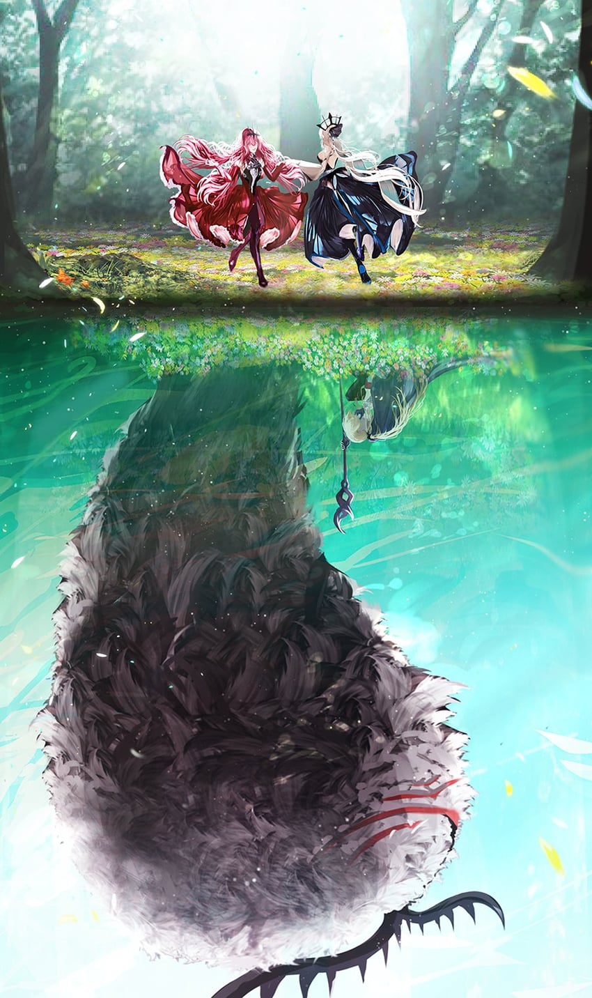Fate/Grand Order、Fate系列、梣 (Fate) 1名男孩 2名女孩 3人女子 黑色蝴蝶结 黑色连衣裙