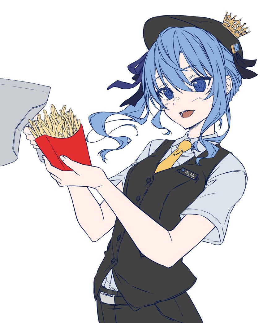 Hololive、星街彗星 1名女孩 :D 替换服装 腰带 黑色皮带