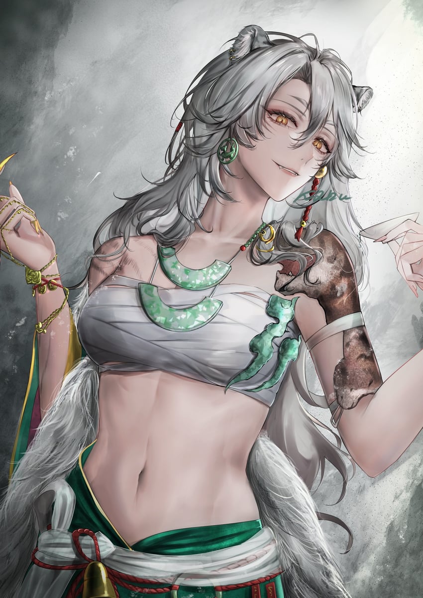 无期迷途、晓风 (无期迷途) 1名女孩 兽耳 作者名 露肩 铃铛