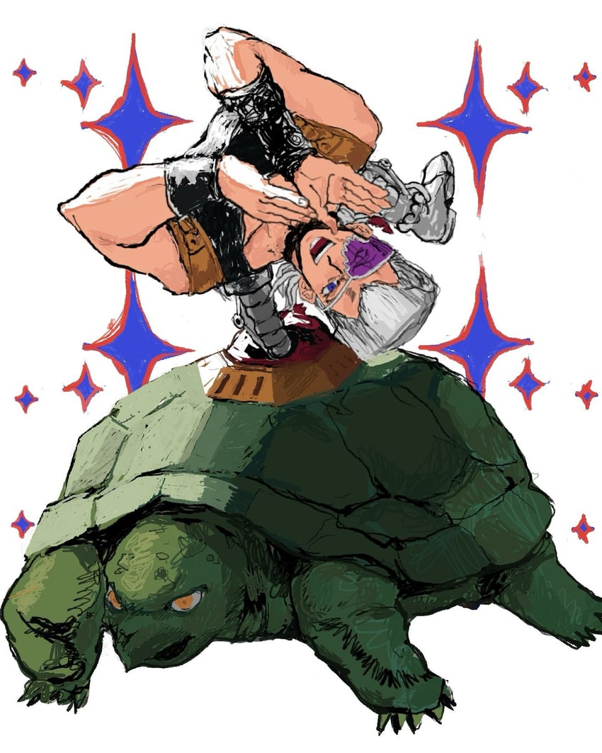 JOJO的奇妙冒险、黄金之风、总统先生 1名男孩 :D 动物 黑色背心 蓝眼