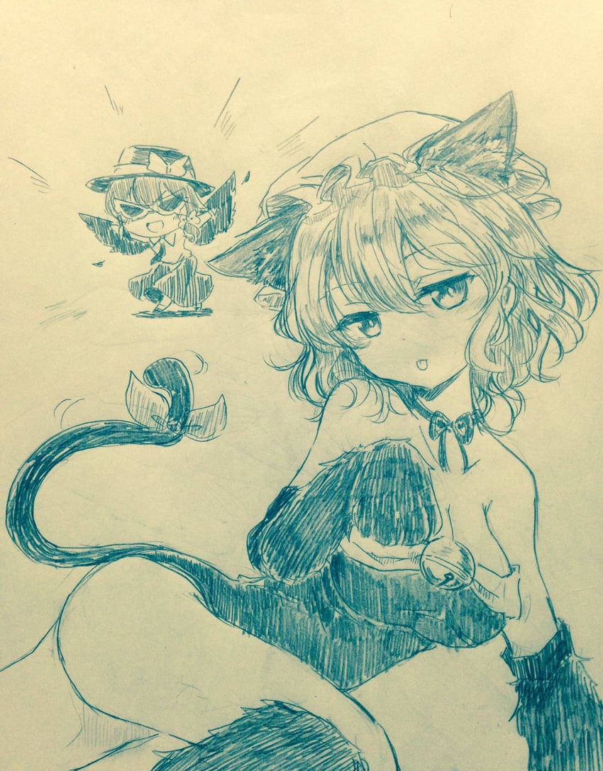 东方Project、玛艾露贝莉·赫恩、宇佐见莲子 2名女孩 :D :p 替换服装 兽耳