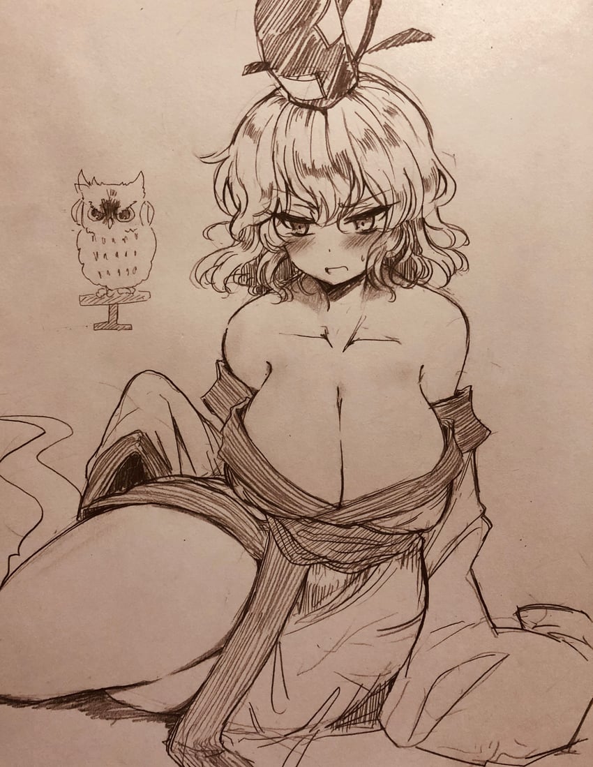 东方Project、苏我屠自古、丰聪耳神子 1名女孩 异形乳量 (大) 替换服装 动物化 露肩