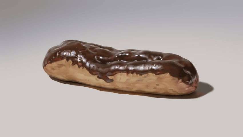原创 巧克力糖霜 甜甜圈 食物 食物焦点 灰色背景