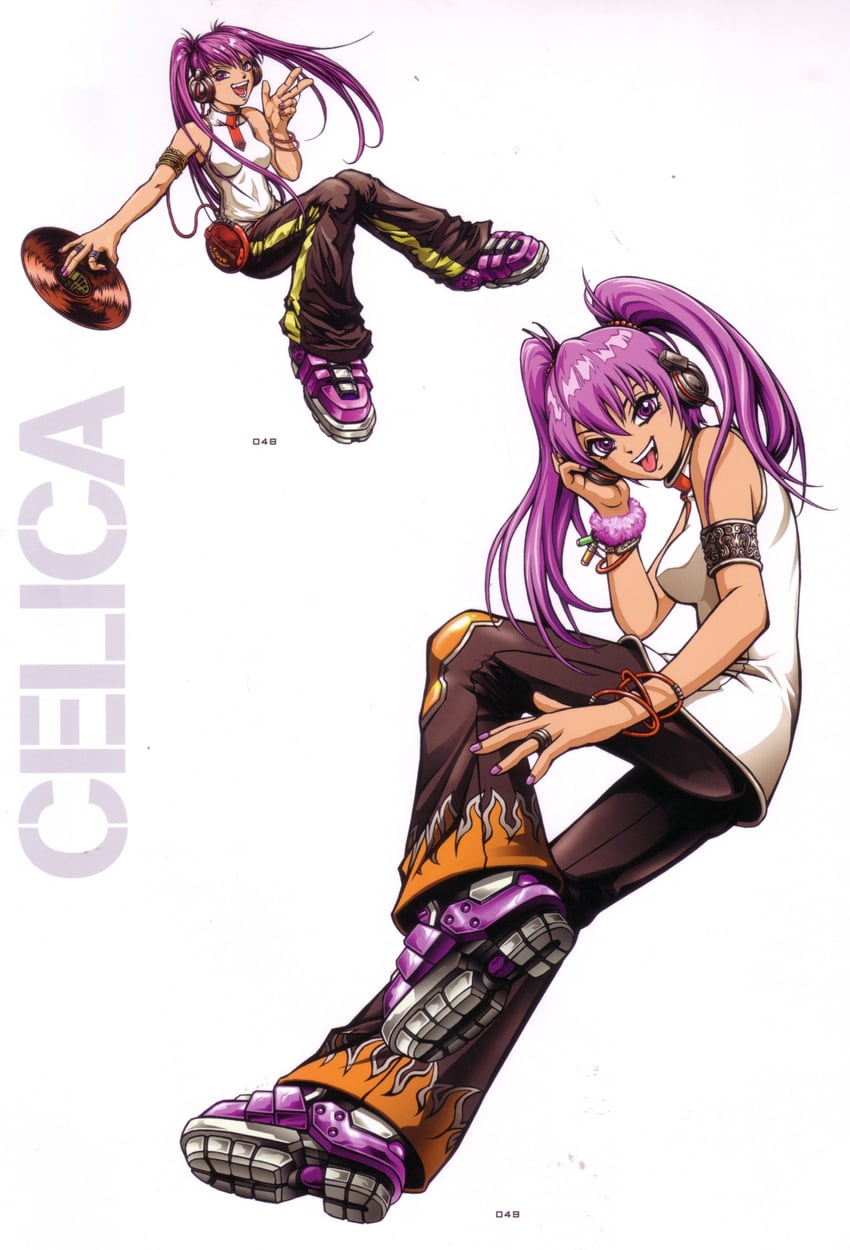 Beatmania IIDX、beatmania iidx 7th style、Bemani 1名女孩 :D 黑裤子 乳房 CD播放机