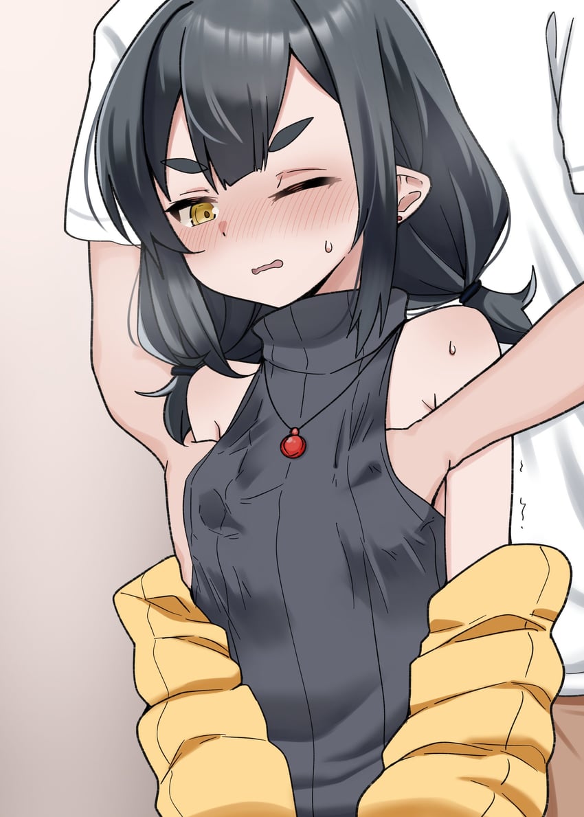 原创、朱里 (raigou) 1名男孩 1名女孩 黑发 借用的角色 摸索