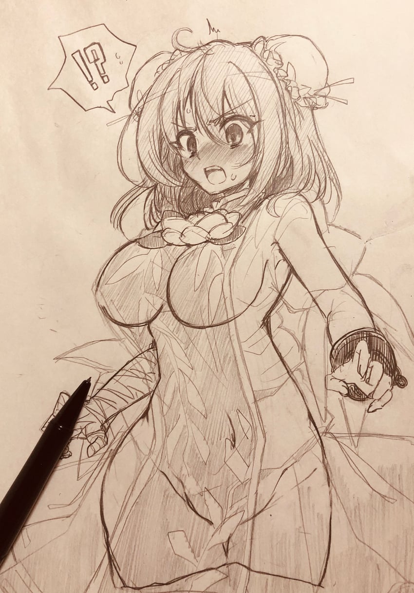 东方Project、茨木华扇 !? 1名女孩 画面内含画具 包扎的手臂 绷带