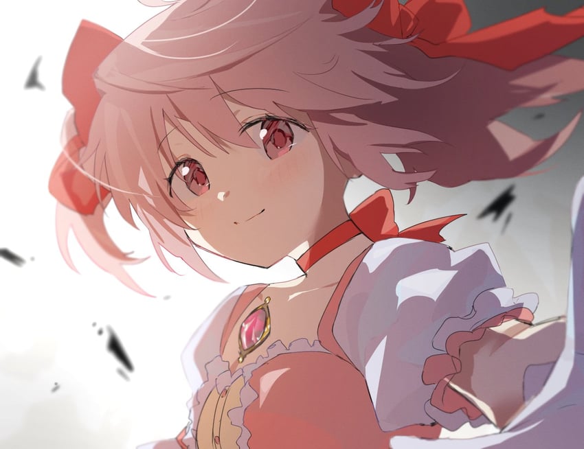 魔法少女小圆、魔法少女小圆：魔女之夜的回天、魔法少女小圆 1名女孩 灰烬 模糊 模糊背景 模糊前景