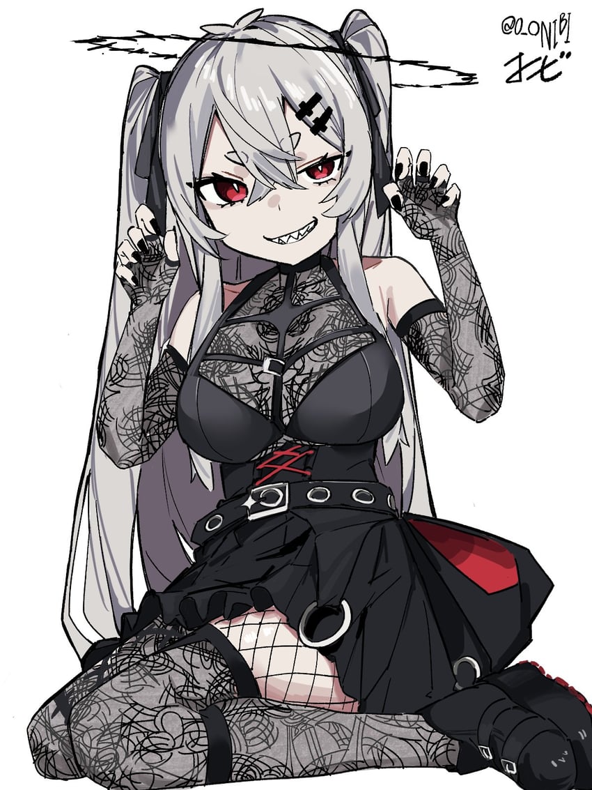 UTAU、VOCALOID、剧药 1名女孩 替换服装 呆毛 露肩 腰带