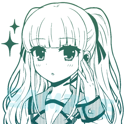 Angel Beats!、游佐 1名女孩 齐刘海 脸红 发带 举手