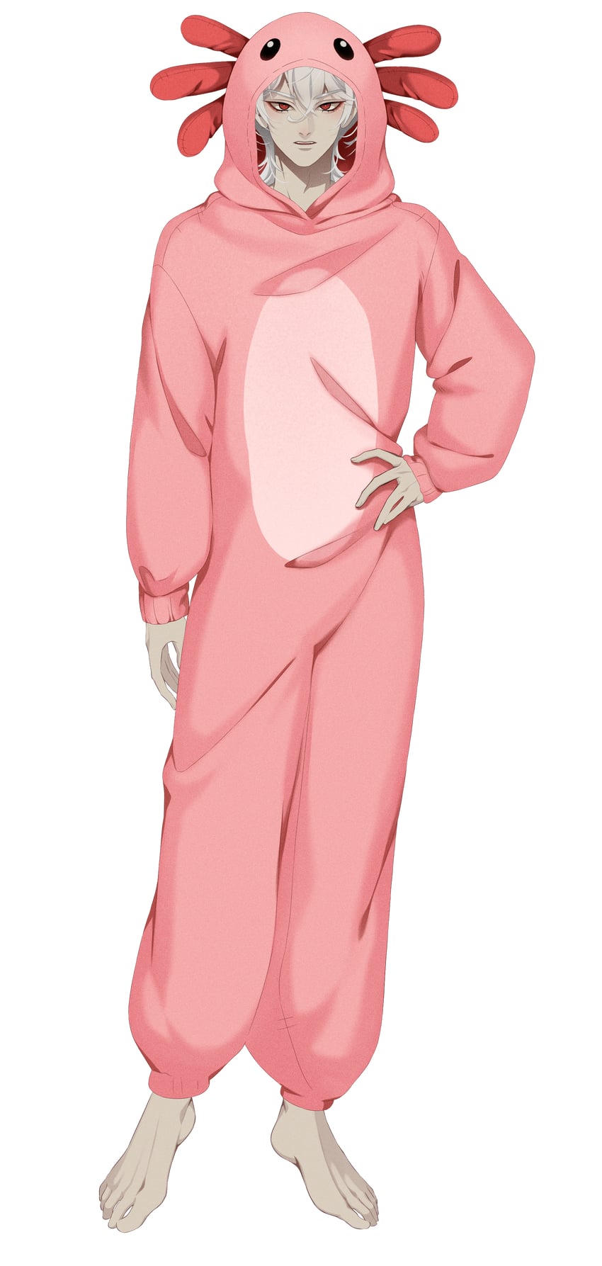 与死神约会、卡斯帕 (与死神有约) 1名男孩 animal-shaped clothes 蝾螈 赤脚 美少年