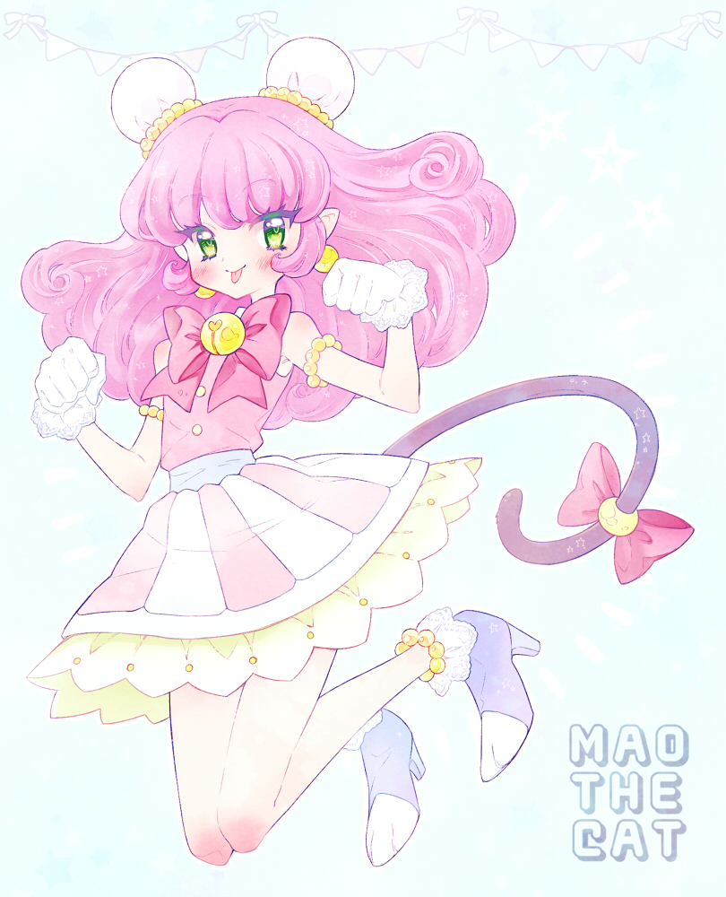 光之美少女、Star☆Twinkle 光之美少女、茂 (光之美少女) 1名女孩 臂环 铃铛 蝴蝶结 蝶形领结