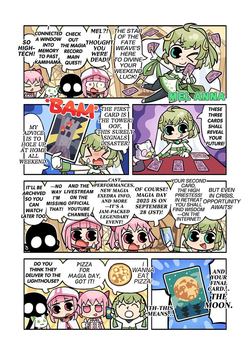 魔法纪录 魔法少女小圆外传、魔法少女小圆、魔法少女小圆 Magia Exedra 4个女孩 猫脸笑 :p 无语 闭眼挤眼